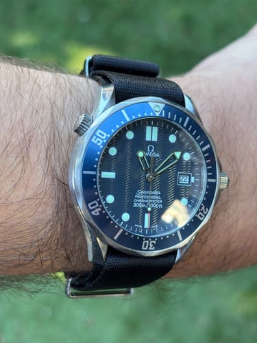 Customer photo review of Black Nylon Watch Strap