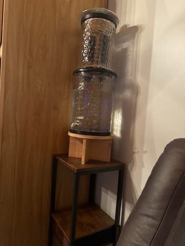 Customer photo review of 32.5 Inch High Square Floor Stand