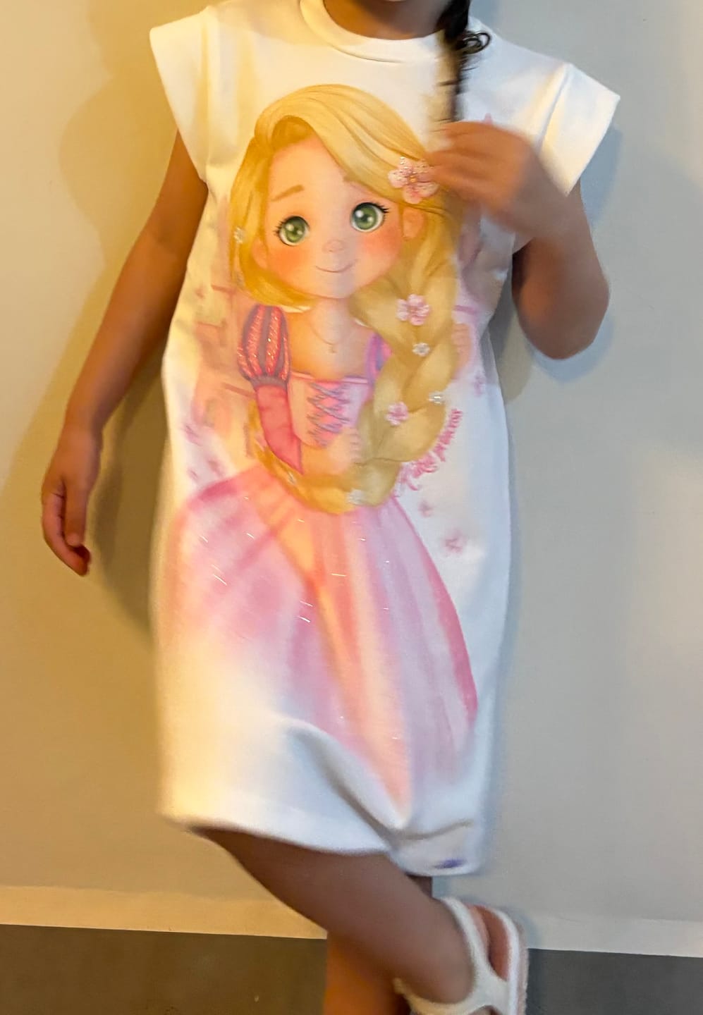 Customer photo review of Vestido em Molecotton 86059 Kukiê Infantil Menina
