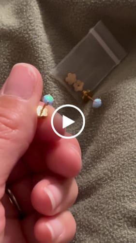 Customer video review of Blue Opals