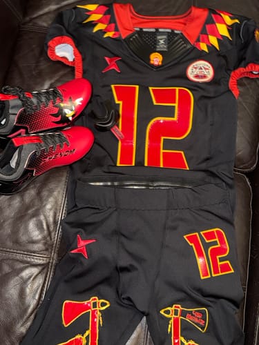 Customer photo review of Shadow the Hedgehog Football Cleats - Quantum Speed 2.0 by Phenom Elite