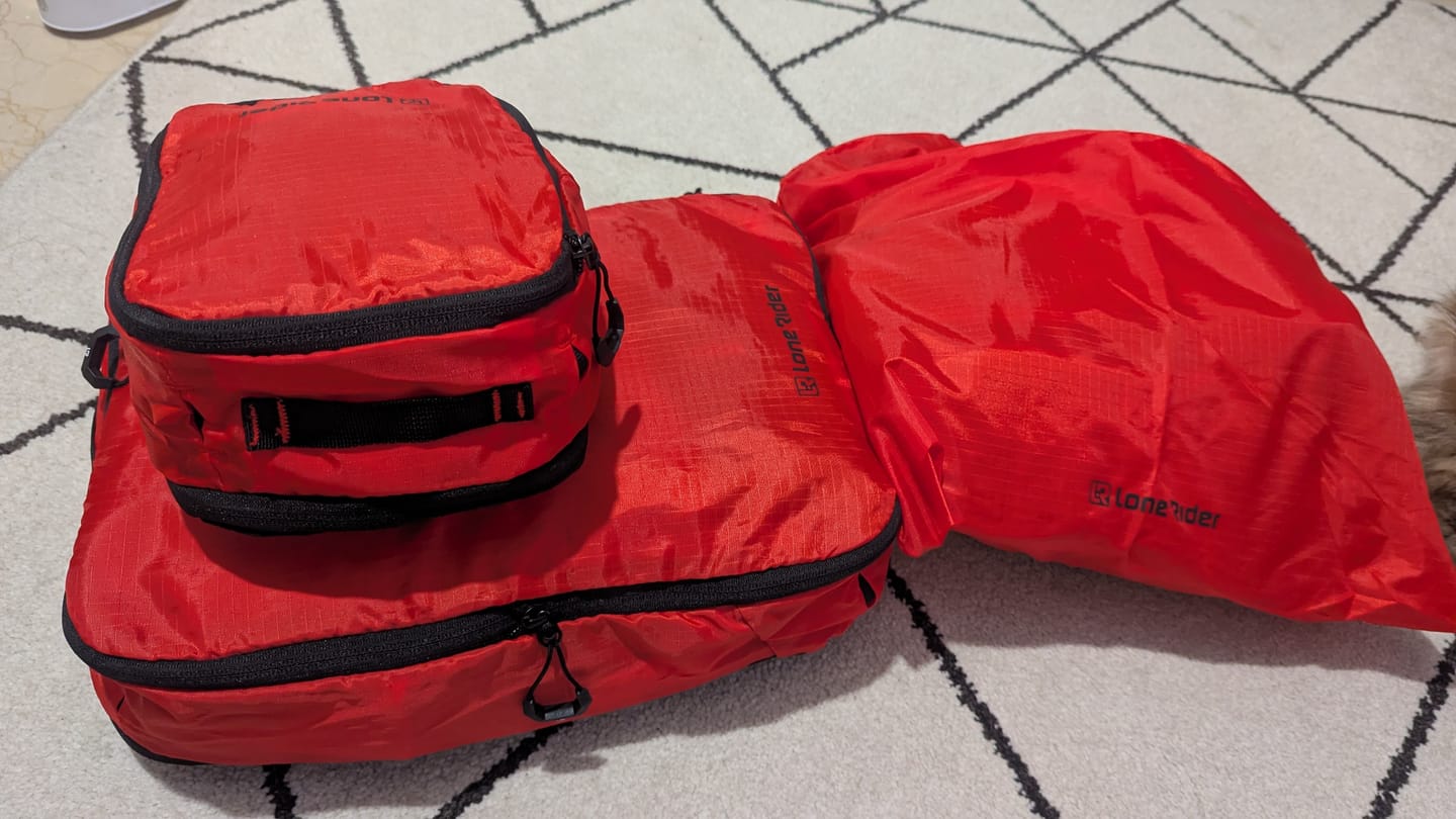 Customer photo review of Travel Packing Cubes - Ultimate Travel Packing Set