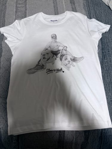 Customer photo review of Polera Personalizada Mascota Dibujo