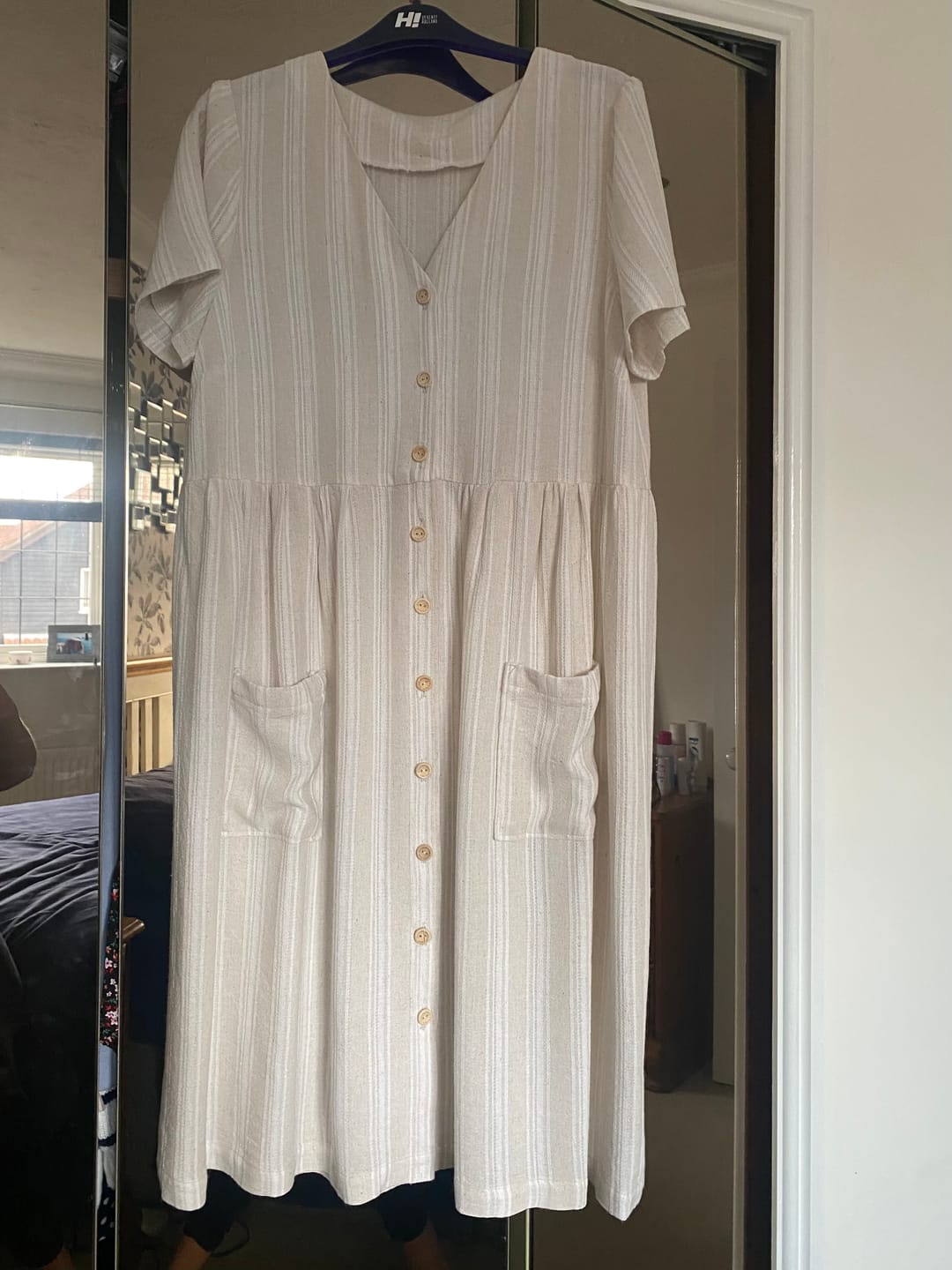 Customer photo review of Yarn Dyed Linen Viscose Fabric