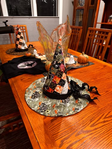 Customer photo review of Spellbound Quilted Witch Hat Sewing Pattern | Digital PDF Pattern