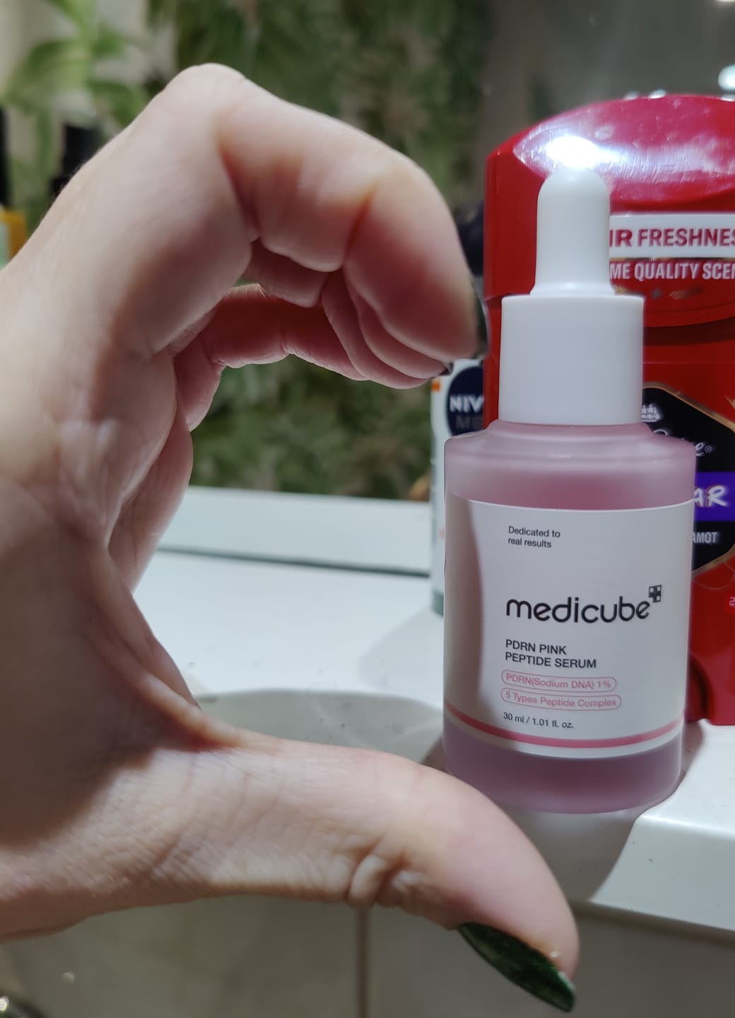 Customer photo review of Liftinga serums ar PDRN un peptīdiem Medicube PDRN Pink Peptide Serum