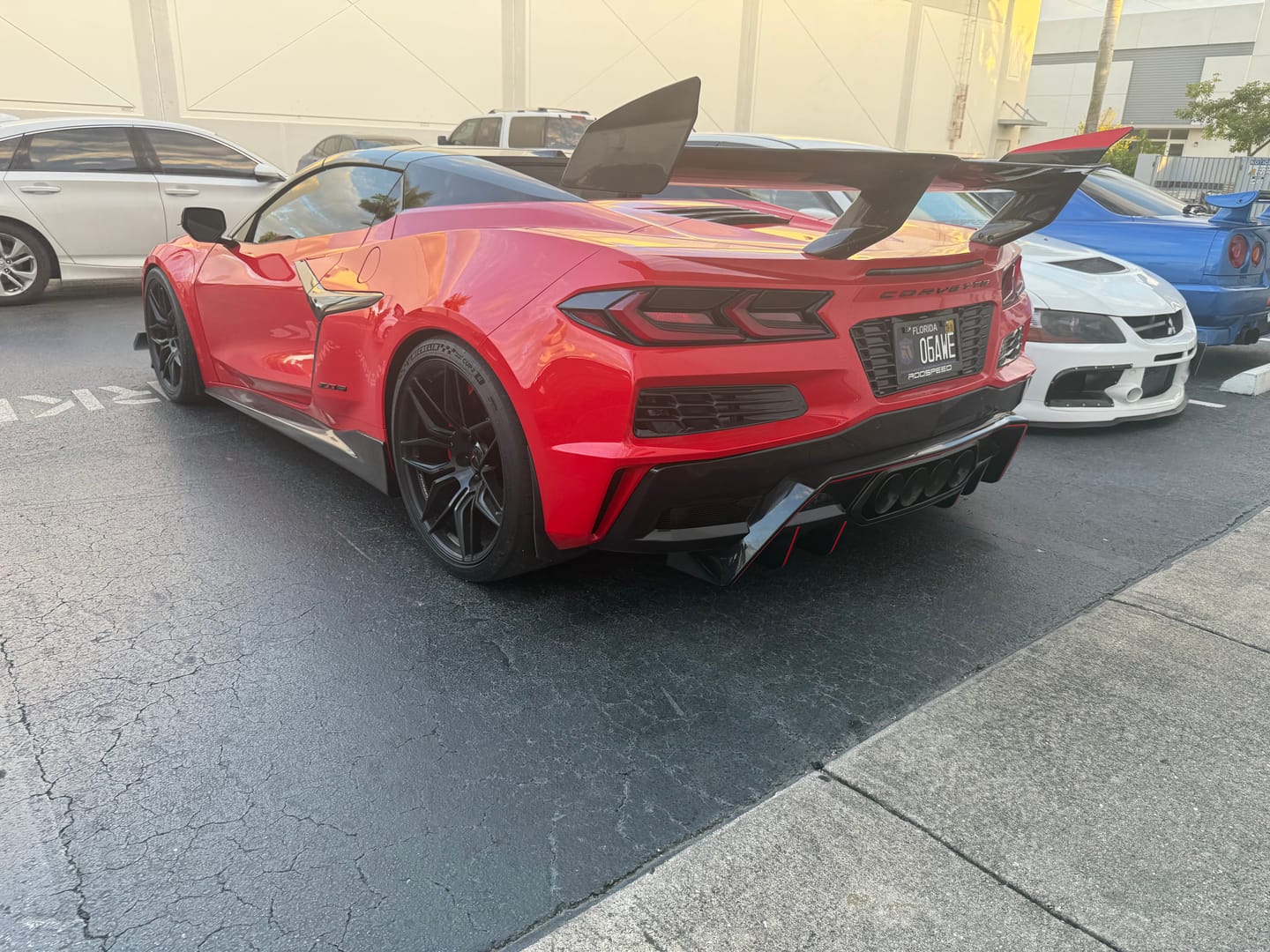Customer photo review of 2023-Up Corvette C8 Z06 Rear Bumper Finned Diffuser