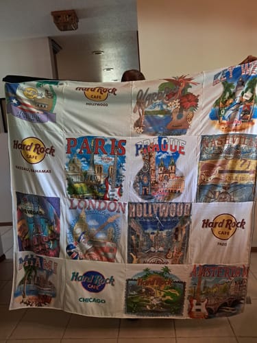 Customer photo review of Premium T Shirt Quilt