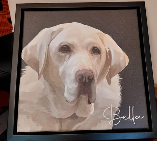 Customer photo review of Pet Art Canvas Wrap