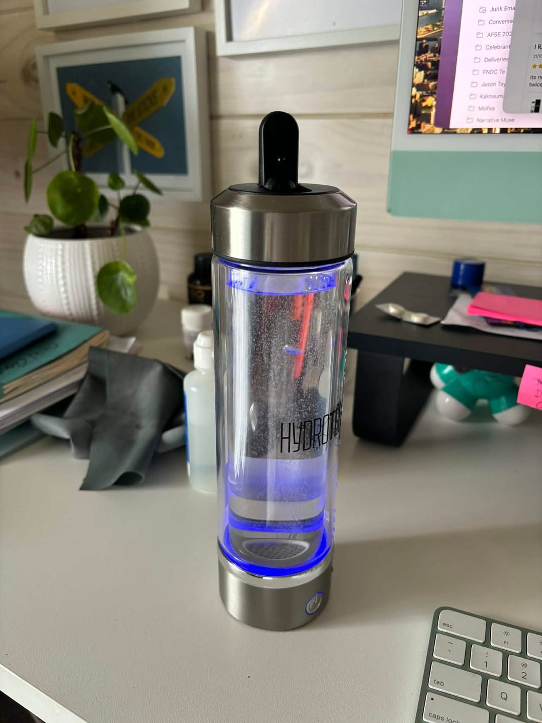 Customer photo review of Hydrogen Water Bottle