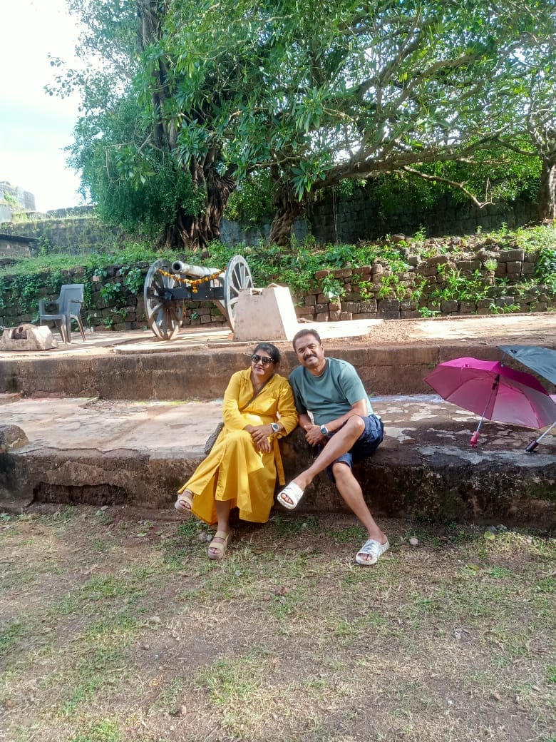 Customer photo review of Women Yellow Airy Linen Flared Dress