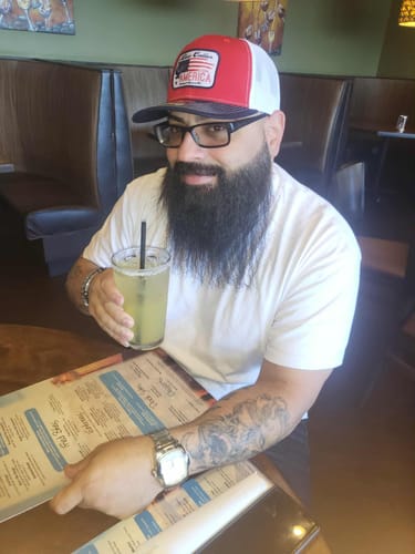 Customer photo review of BLUE COLLAR TRUCKER HAT