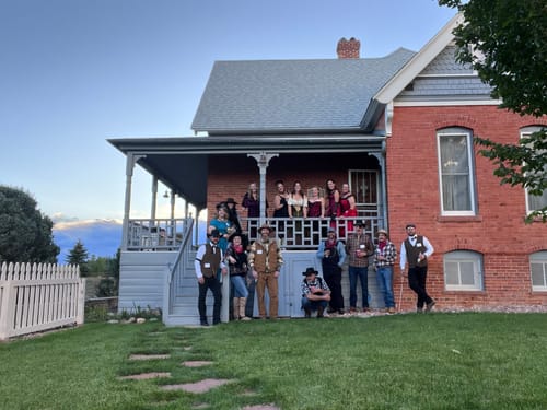 Customer photo review of Wild West Cowboy Murder Mystery Host Your Own Game Kit