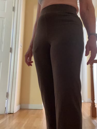 Customer photo review of Ellie Wide Leg Pants - Bracken