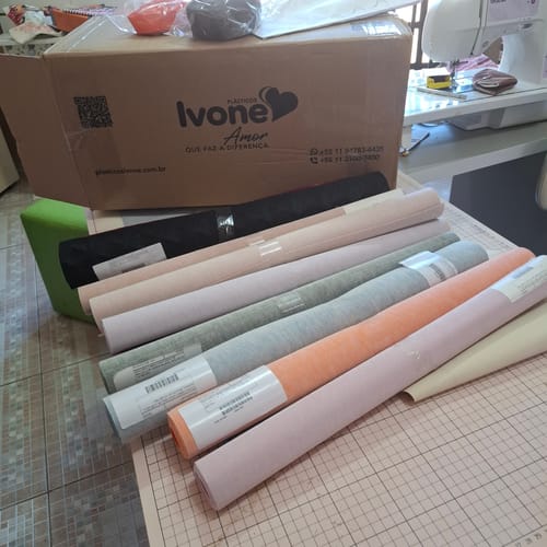 Customer photo review of DUNA 0.9MM FUNDO MALHA COR AZUL INDIGO