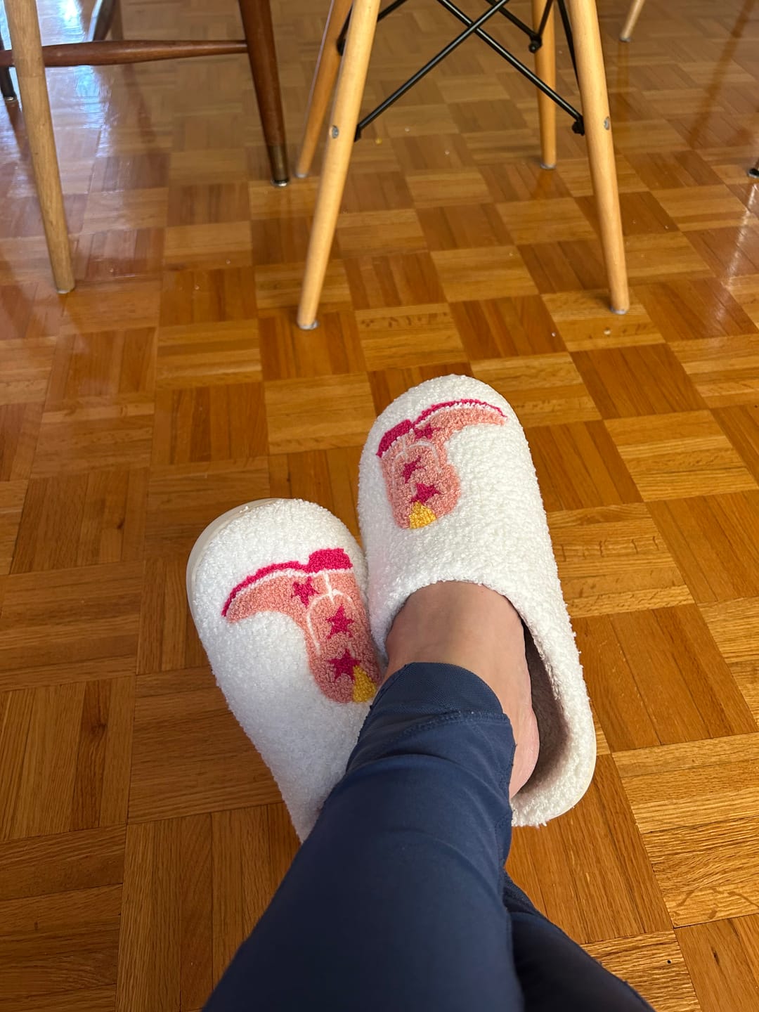 Customer photo review of Cowboy Boots Slippers