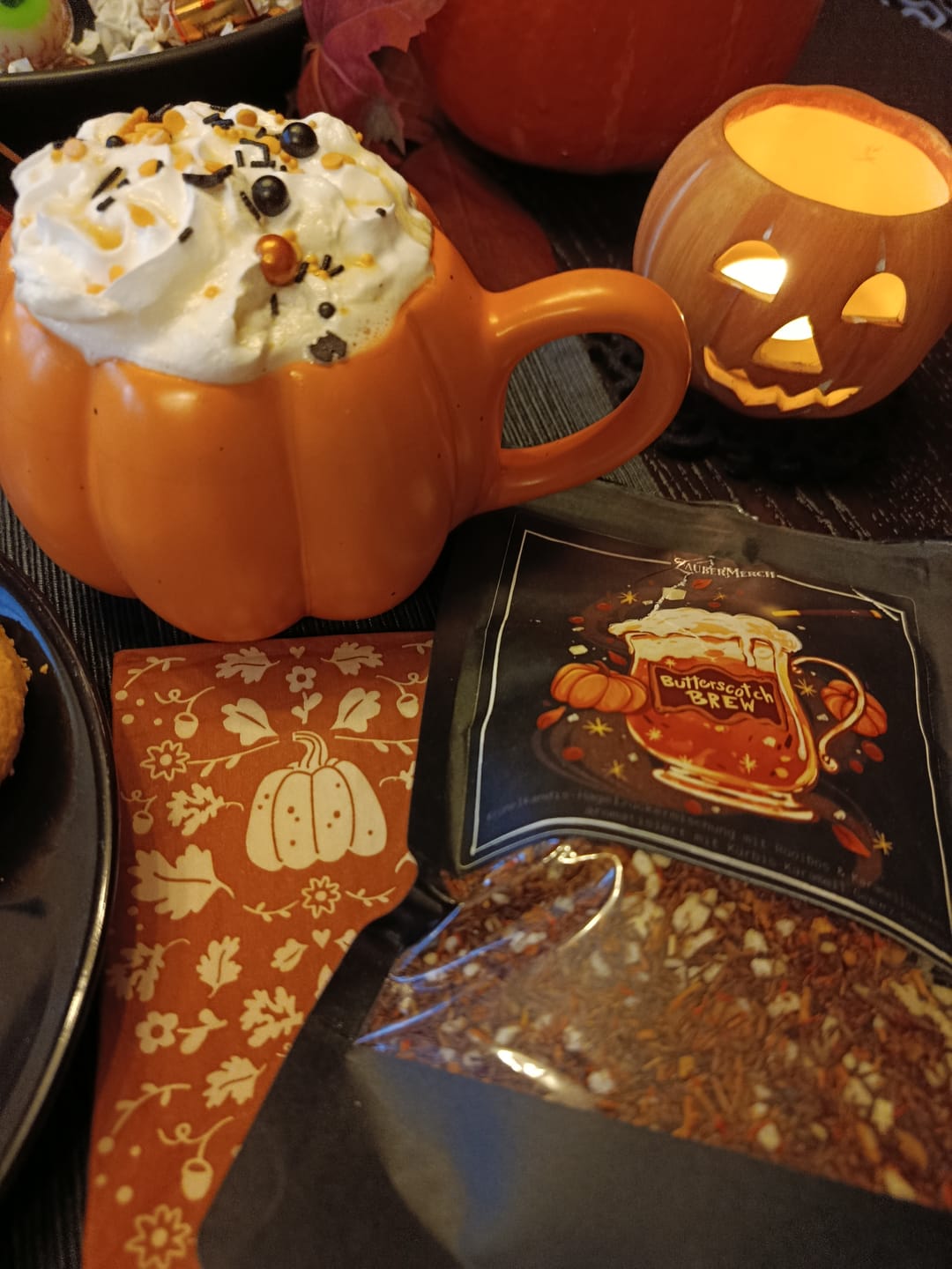 Customer photo review of Butterscotch Brew – Pumpkin Spice Edition | Limitierter Herbst Tee