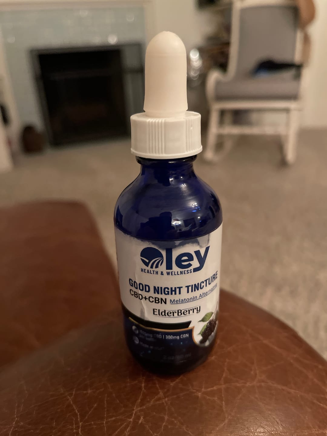 Customer photo review of Good Night Tincture for Sleep - CBD + CBN w/ ElderBerry