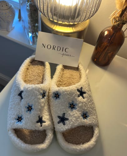 Customer photo review of Starlight Plush Slippers