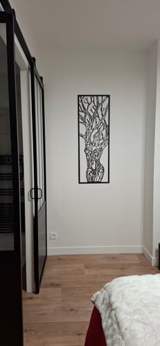 Customer photo review of Décoration Murale en Métal - Femme Arbre de Vie