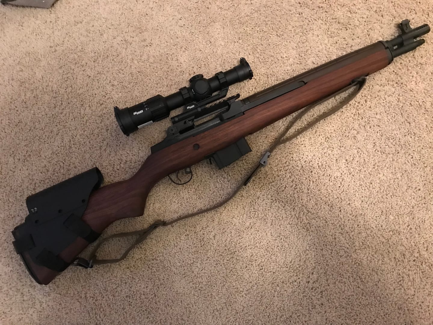 Customer photo review of M1A / M14 / M305 NDT Scope Mount Low-profile and Elevation Adjustable