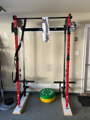 Customer photo review of CHEETAH™ Wall Mounted Folding Power Rack Functional Trainer