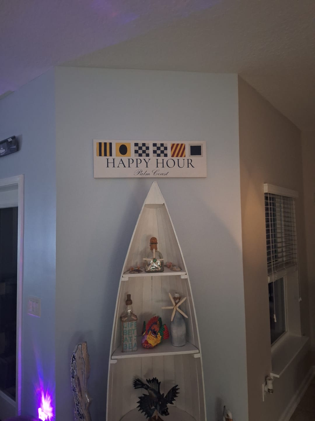 Customer photo review of Personalized Nautical Flags Wall Decor