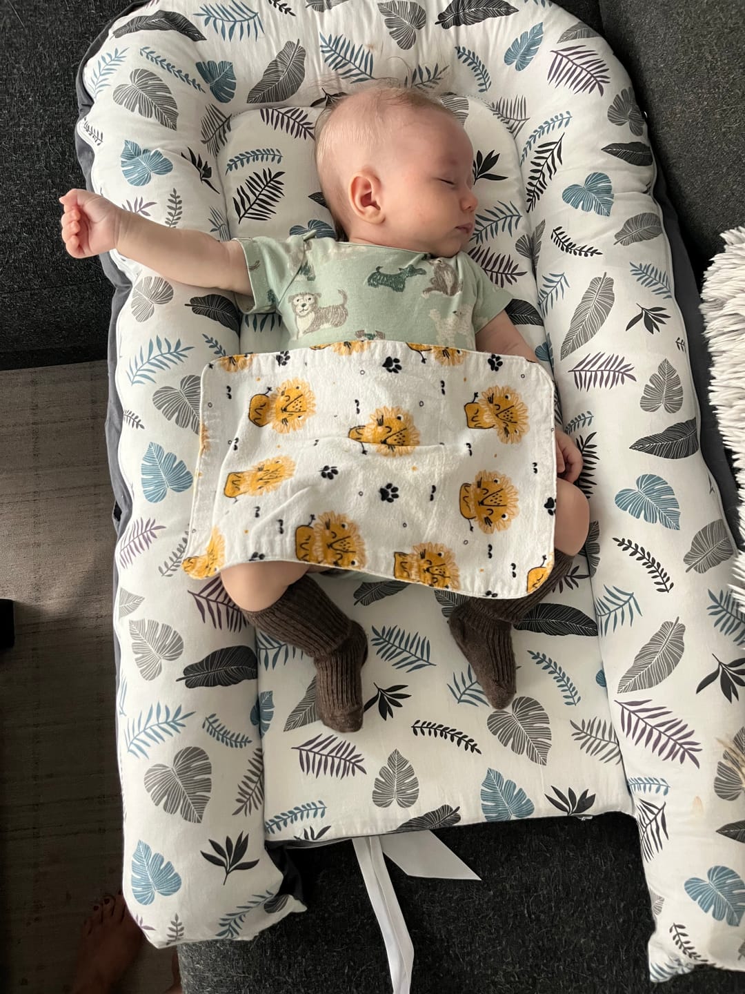 Customer photo review of Wool Socks, Baby and Toddler, Pine