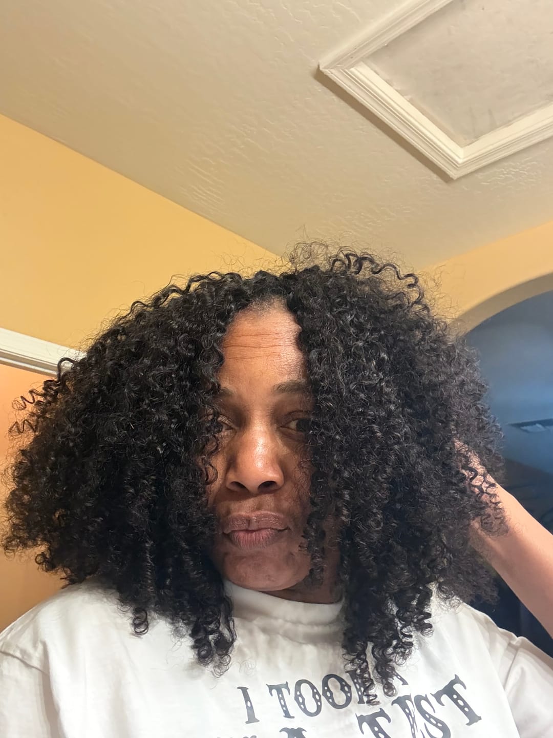 Customer photo review of Water Deep Wave Weft Bundles Human Hair