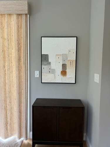 Customer review photo for Plaster Art Texture Painting #SG417