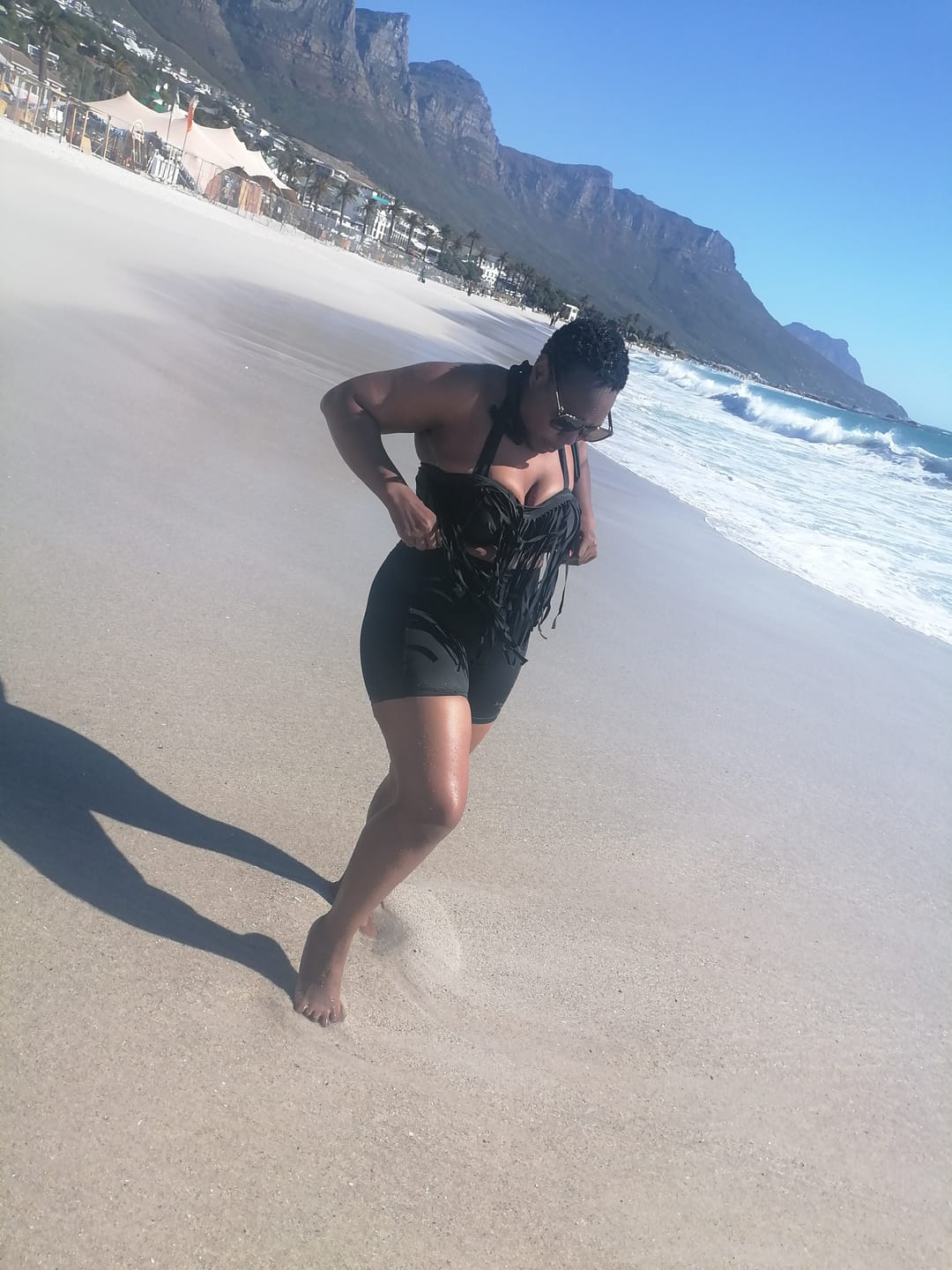 Customer photo review of High-Rise Pockets Shorts