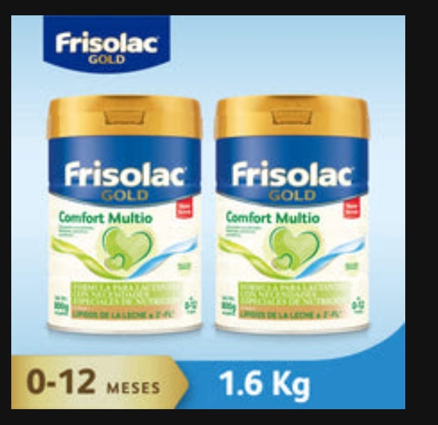 Customer photo review of Frisolac Gold Comfort Multio (0-12 Meses) Pack C/ 1.6 Kg