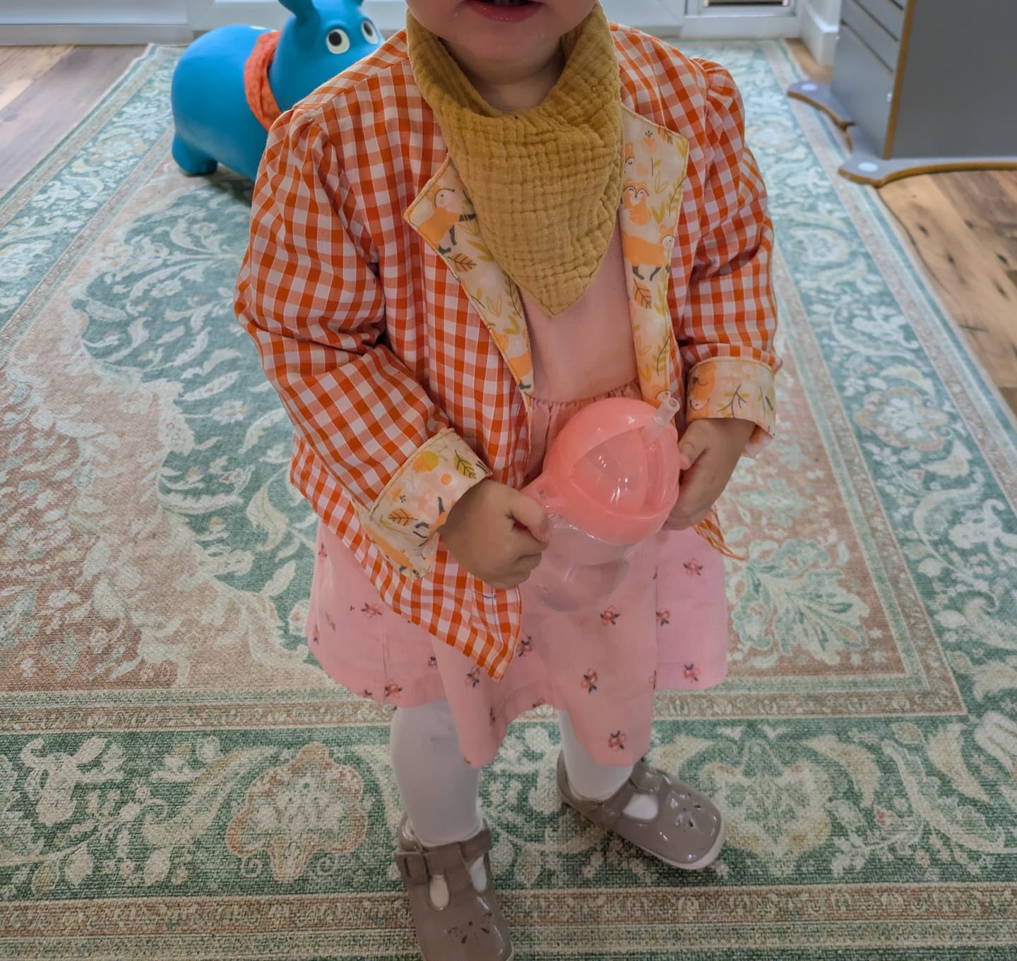 Customer photo review of 1/4 inch Gingham Polycotton Fabric