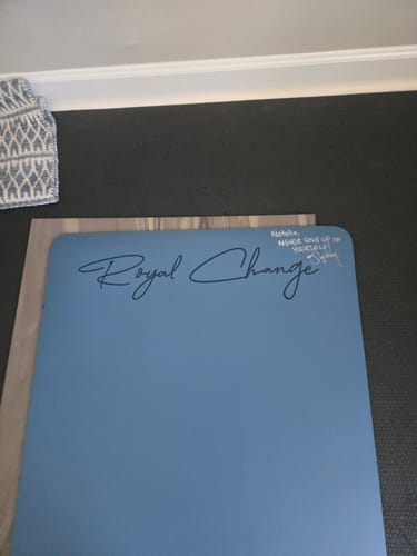 Customer photo review of Royal Change Yoga Mat | 5MM