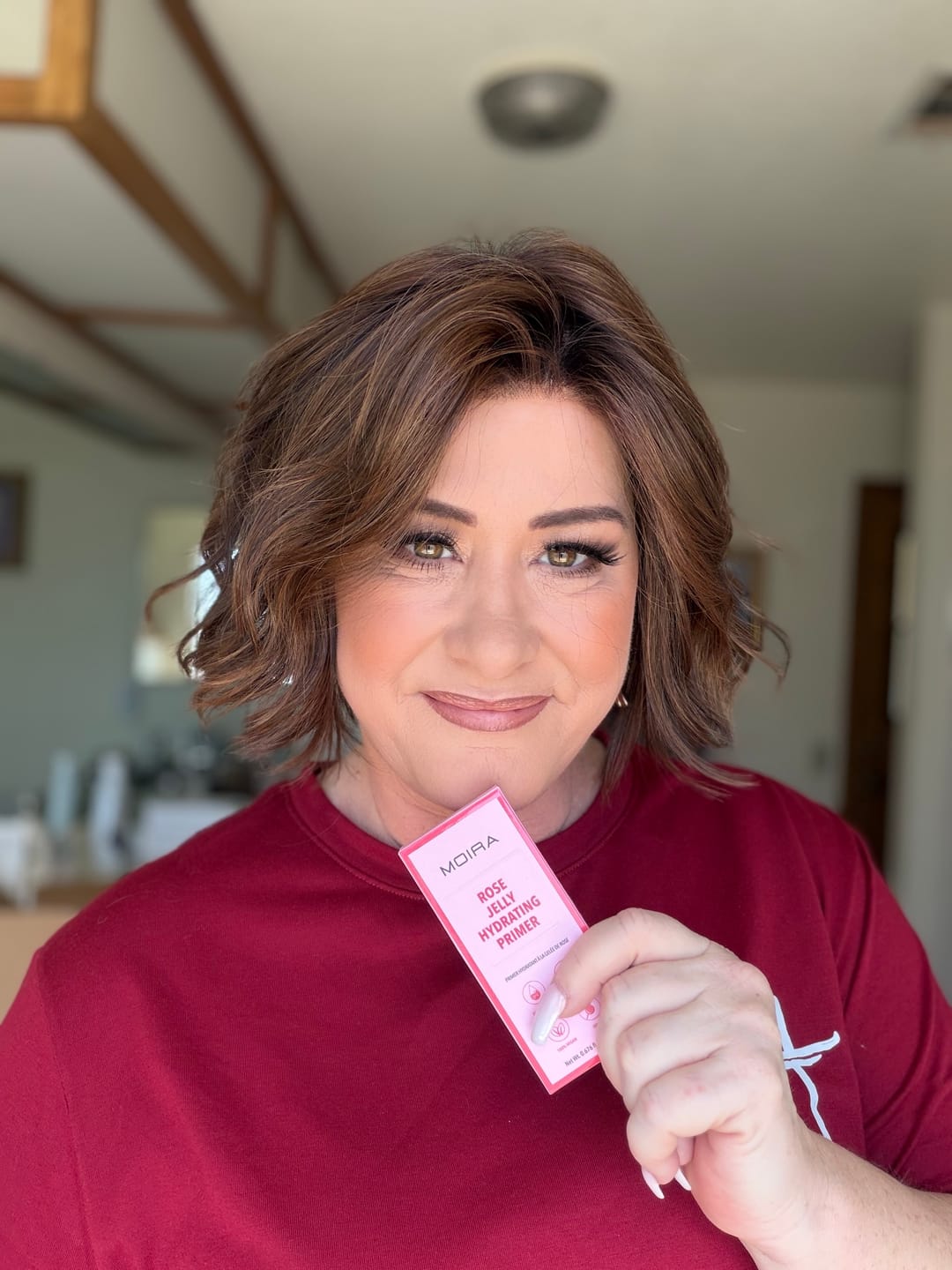 Customer photo review of Complete Facial Primer (004, Rose Jelly Hydrating)