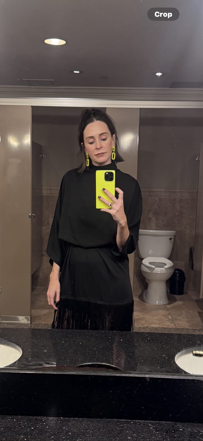 Customer photo review of Kelsey Resin Cable Earring