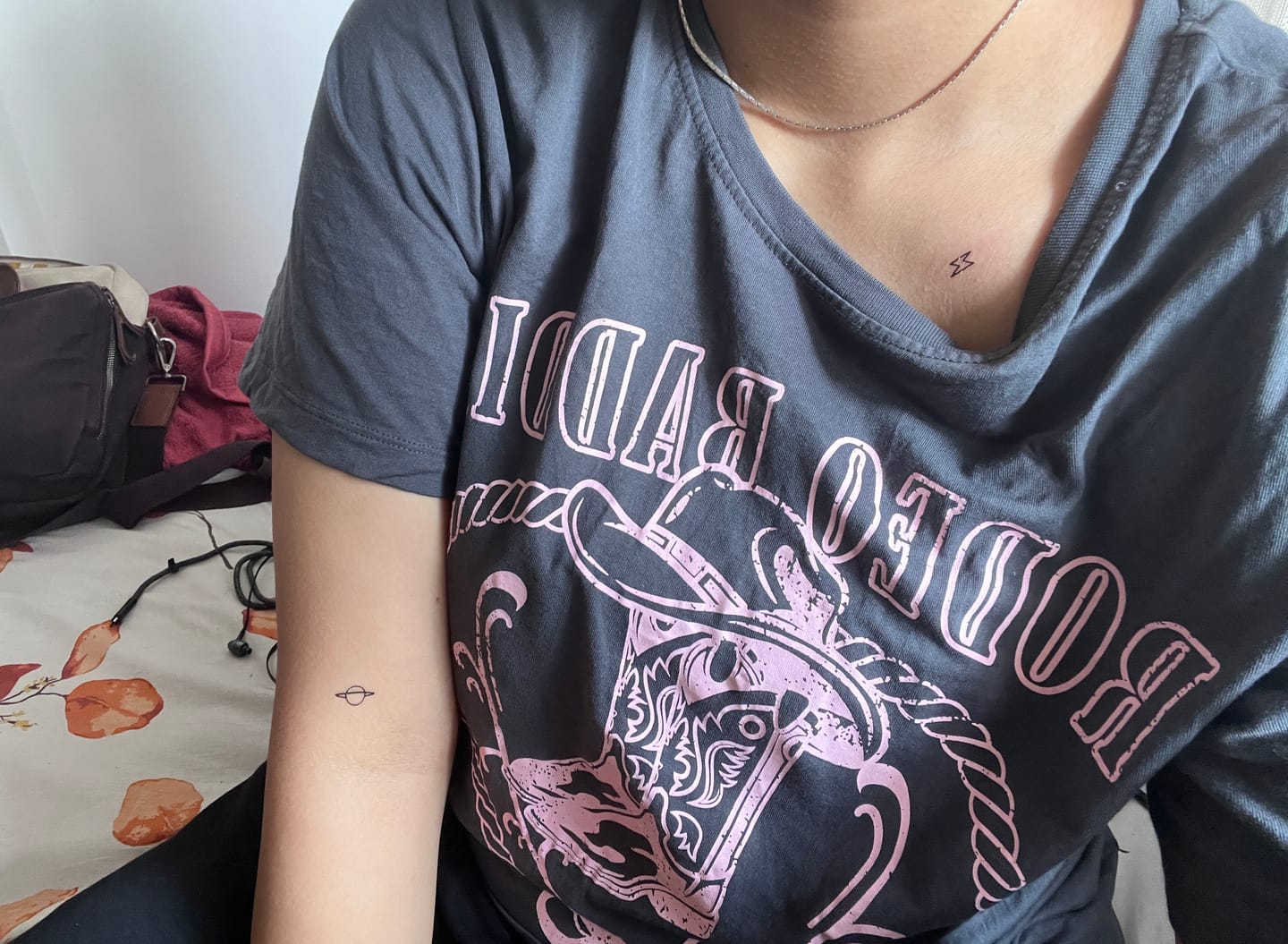 Customer photo review of Minimalist 15 Temporary Tattoo Bundle