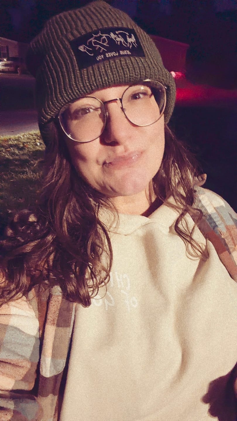 Customer photo review of JESUS LOVES YOU ASL BEANIE+