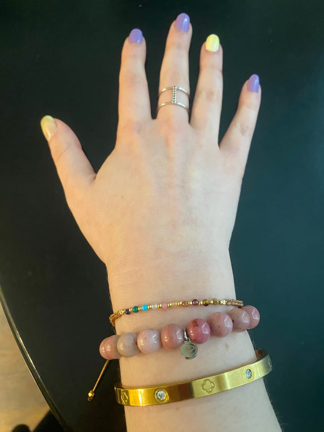 Customer photo review of Rhodonite Bracelet