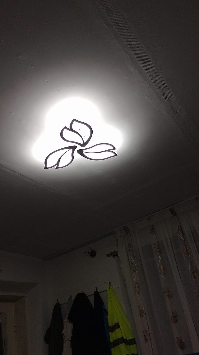 Customer photo review of Lustra LED Mini ANEMONE Echivalent 300W Telecomanda