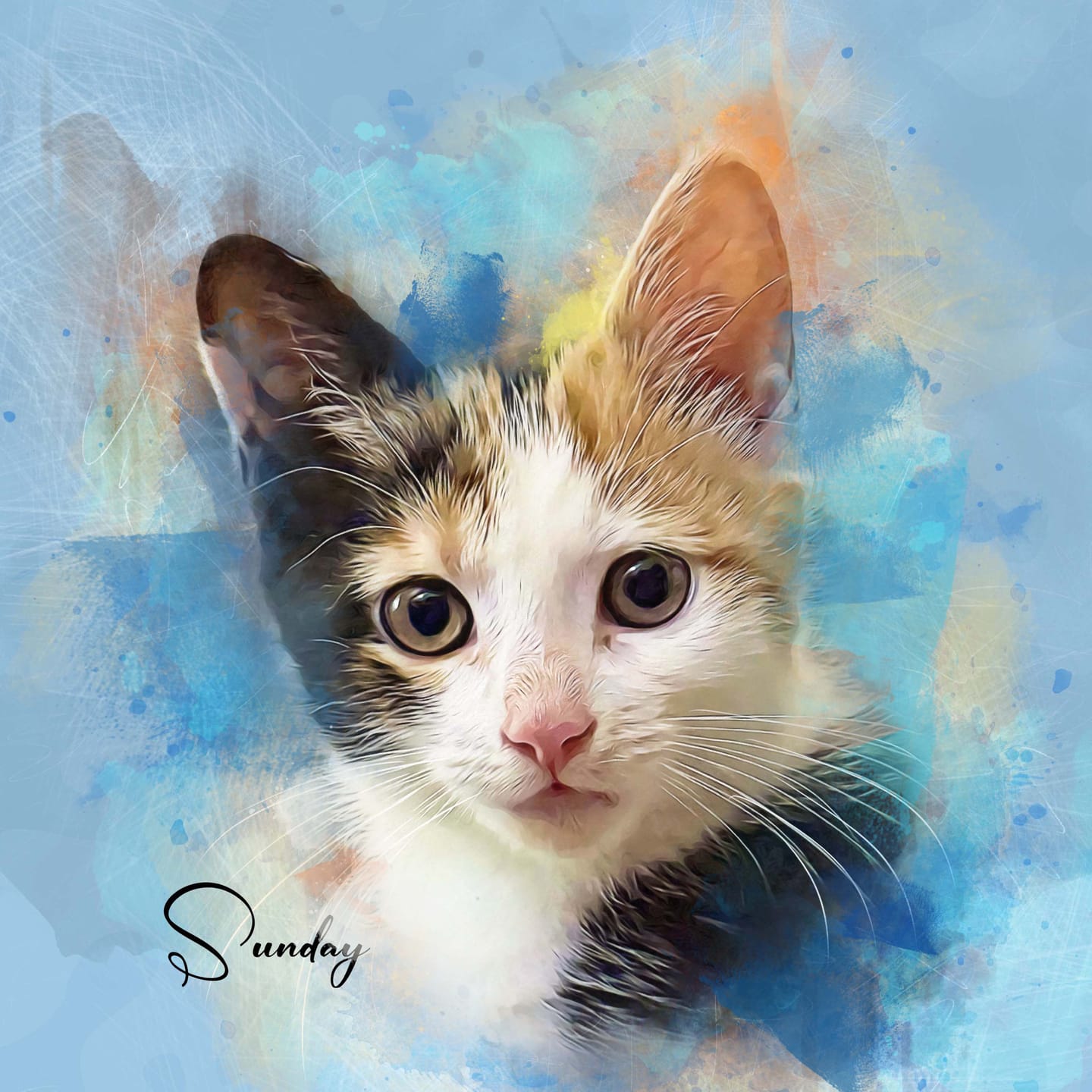 Customer photo review of Pet Art Canvas Print