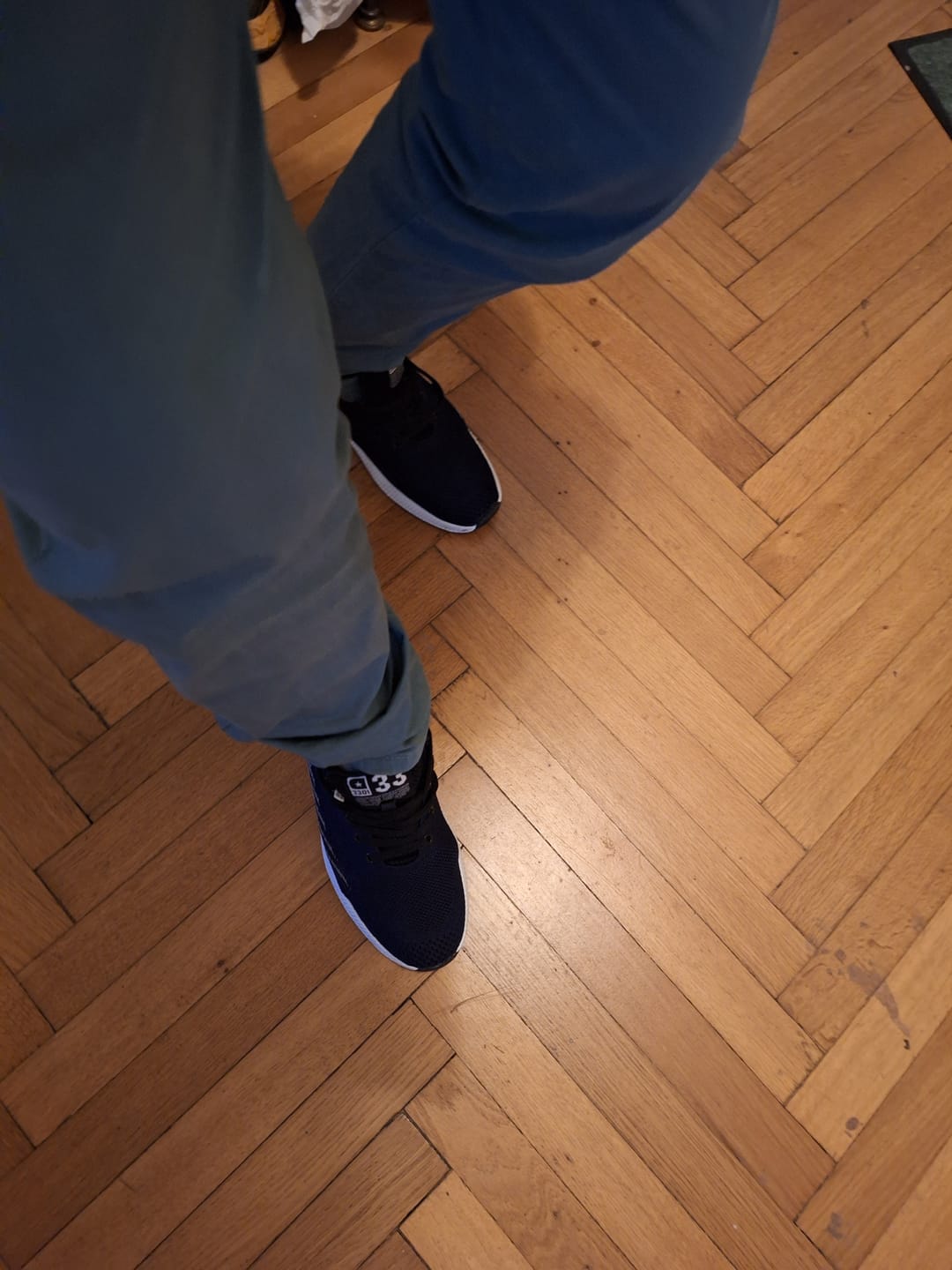 Customer photo review of ELEVATESHOES SPRINT “MIDNIGHT BLUE”