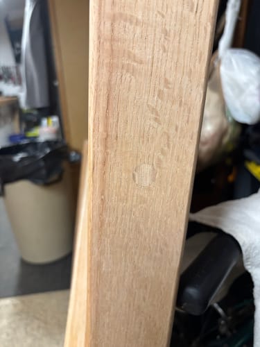 Customer photo review of 5/8" Oak Wood Plugs - Face Grain