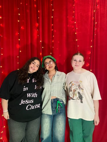 Customer photo review of PINK FALLING IN LOVE TEE - BLACK