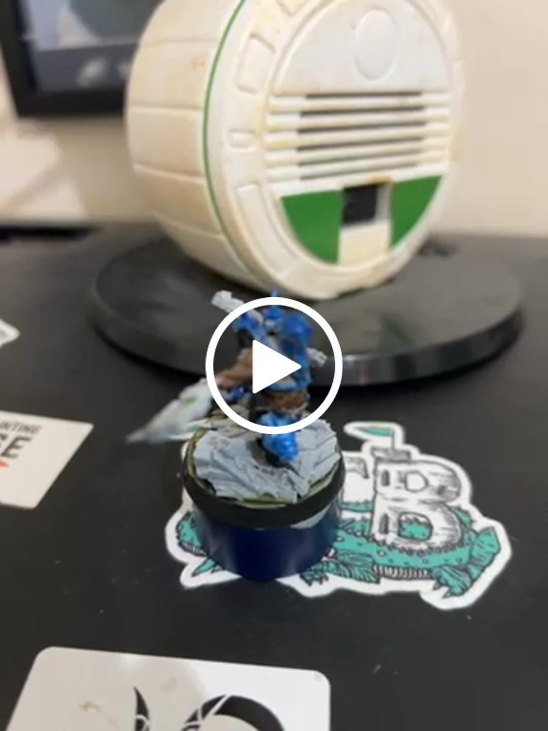 Customer video review of Blue Steel Metallic Acrylic Paint