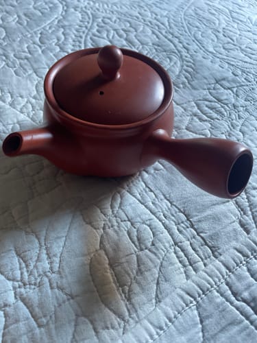 Customer photo review of Red Japanese Clay Teapot