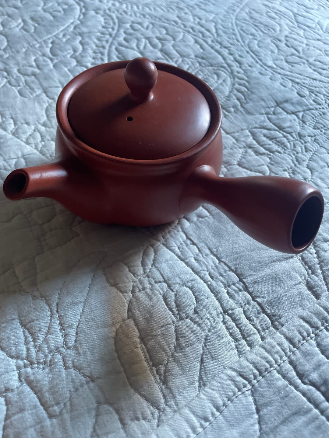 Customer photo review of Red Japanese Clay Teapot