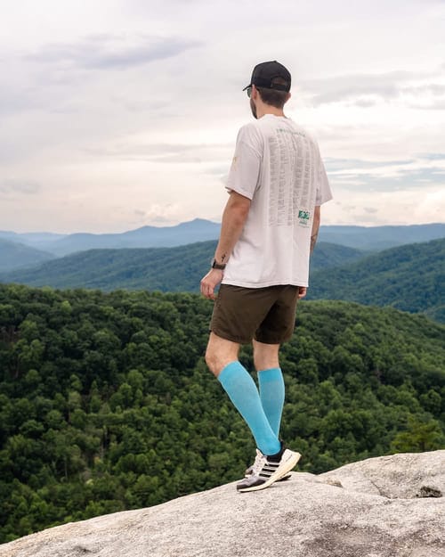 Customer photo review of Compression Socks - Lavender (18-25 mmHg)