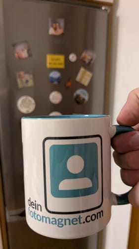 Customer photo review of TassenExpress - Becher Keramik Tasse mit Logo bedruckt 325ml Firmenlogo