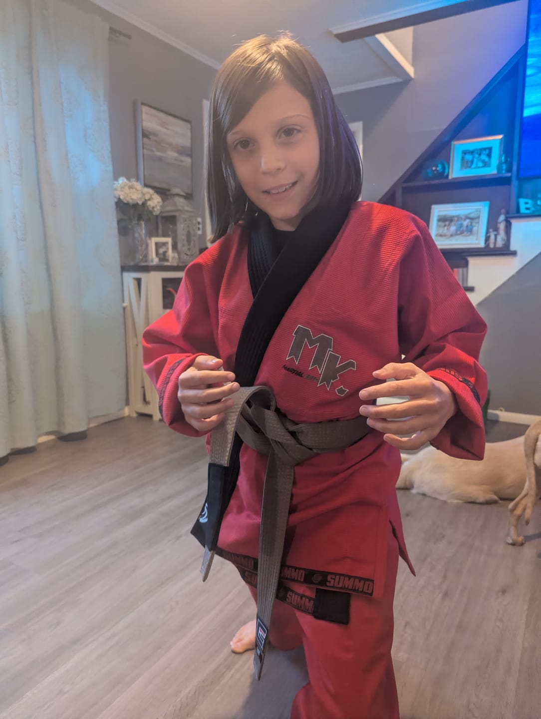 Customer photo review of Premium Custom Burgundy Brazilian Jiu Jitsu Gi (BJJ GI)
